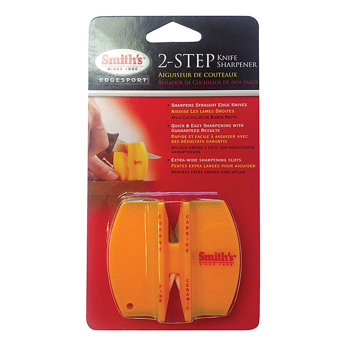 Smiths CCKS Carbide/Ceramic Double-Sided Sharpener 1,500 Grit 1/pc.
