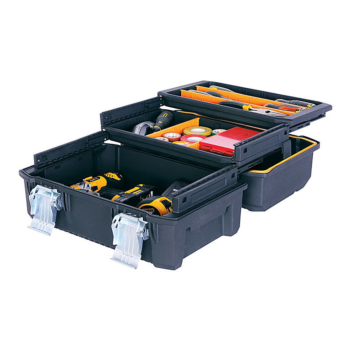 Stanley FMST18001 Fatmax 18 in. Foam Cantilever Tool Box 9.9 in. W x 9 in. H Yellow/Black