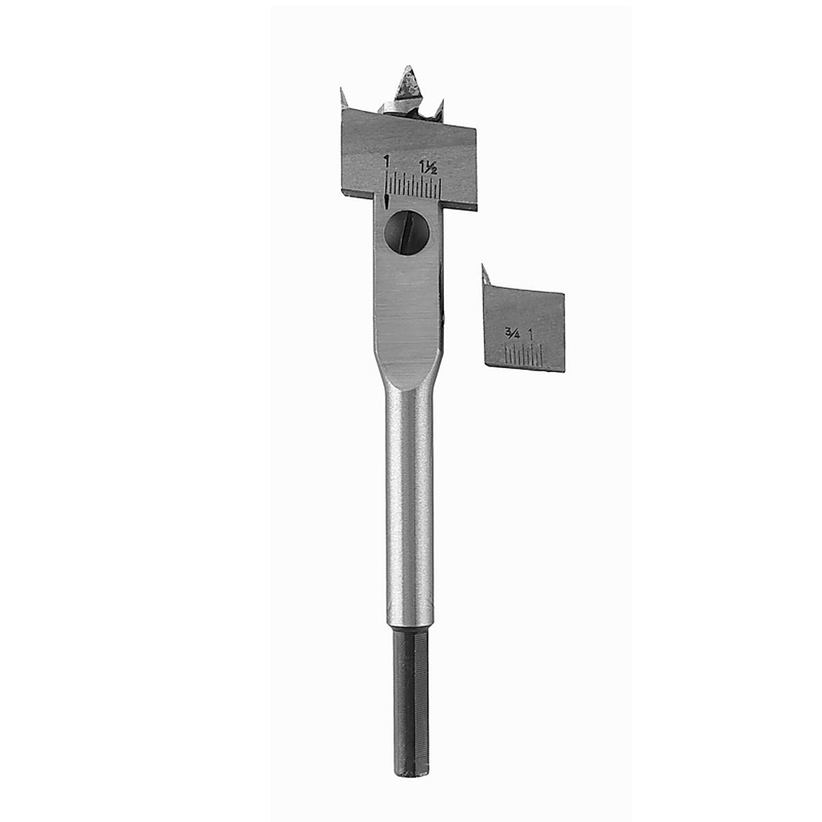 Irwin 44801 5/8 to 1-3/4 in. x 5-1/2 in. L High Speed Steel Adjustable Wood Boring Bit 1/pc.