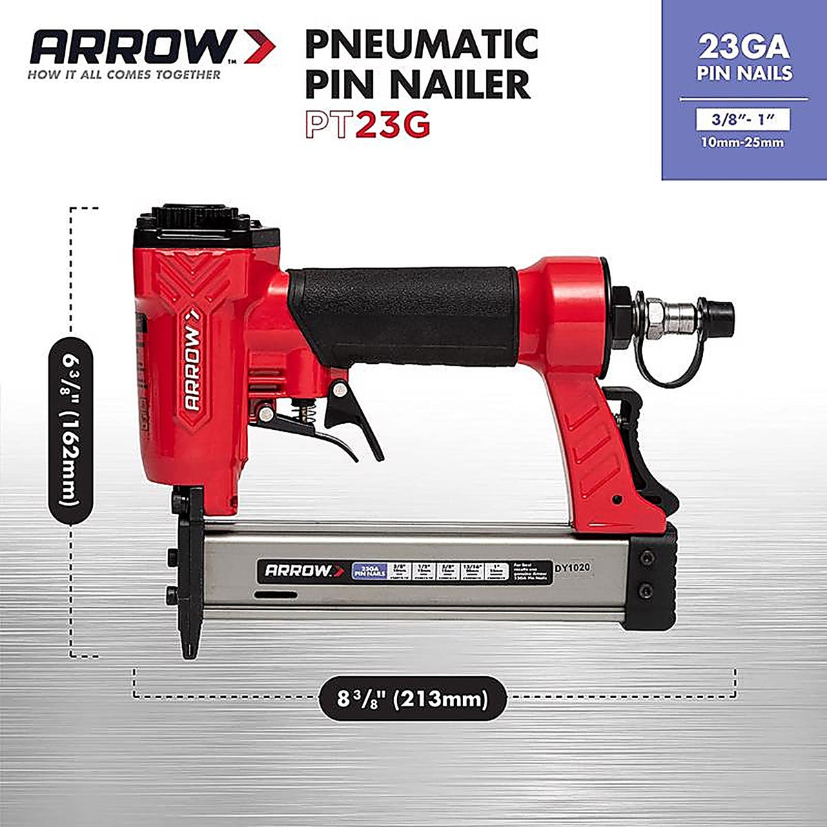 Arrow Fastener PT23G PT23G Pneumatic 23 Ga. Pin Nailer