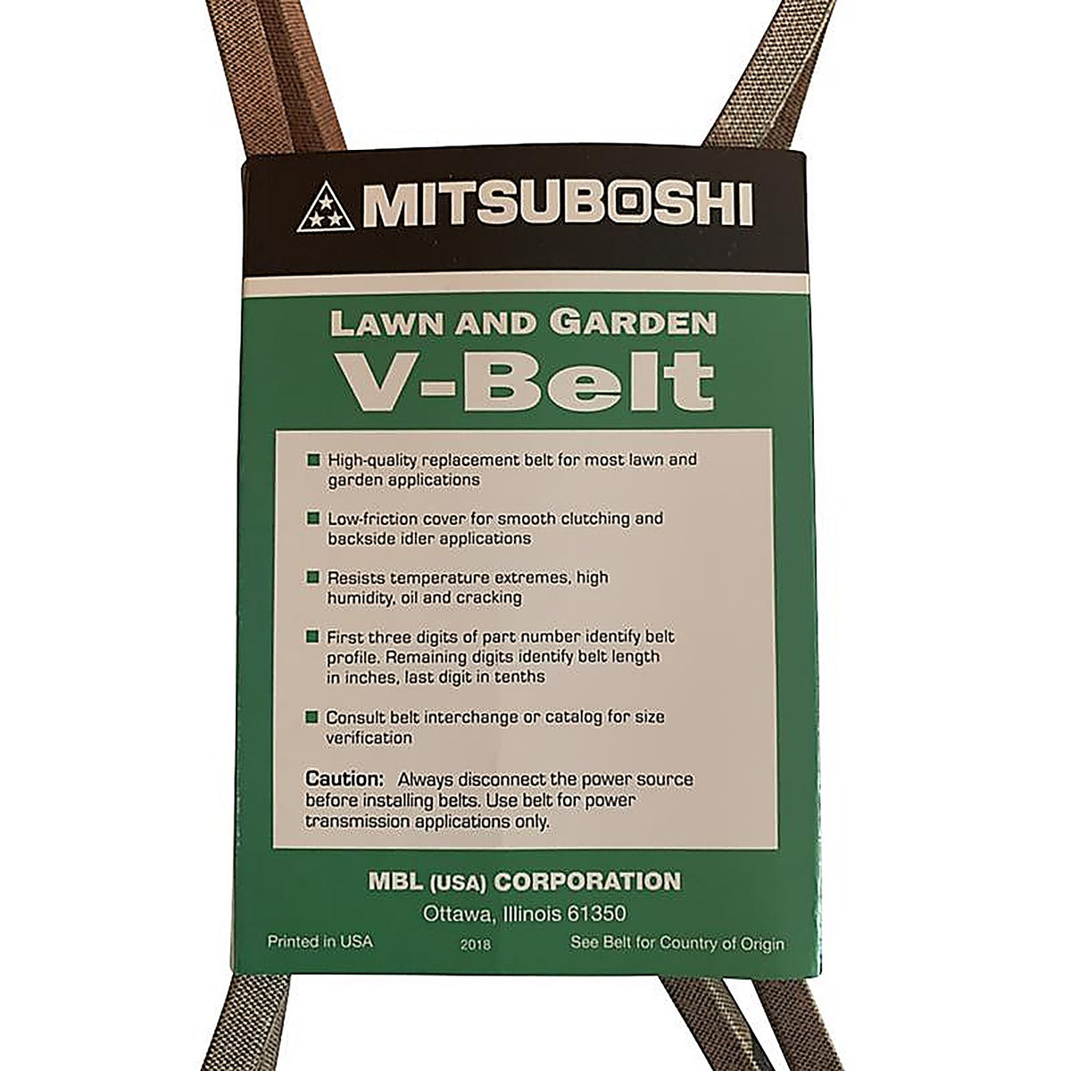 Mitsuboshi - 4LK360A - Super KB Standard V-Belt 0.5 In. W X 36 In. L for Riding Mowers