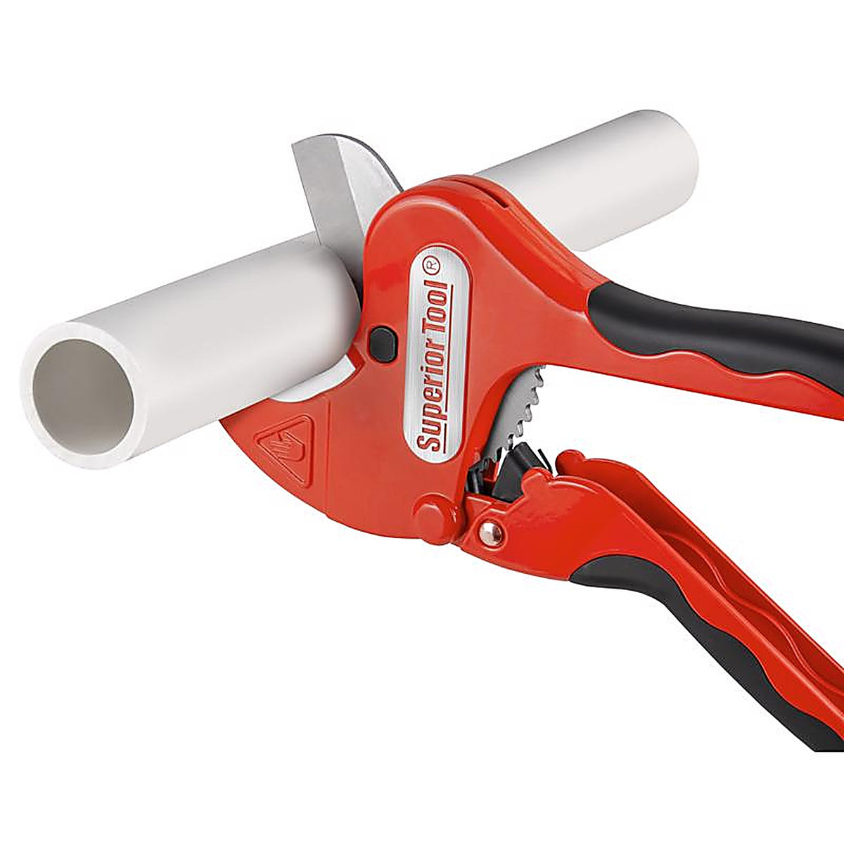 Superior Tool 37116 Cutter with Ratchet Handle Red