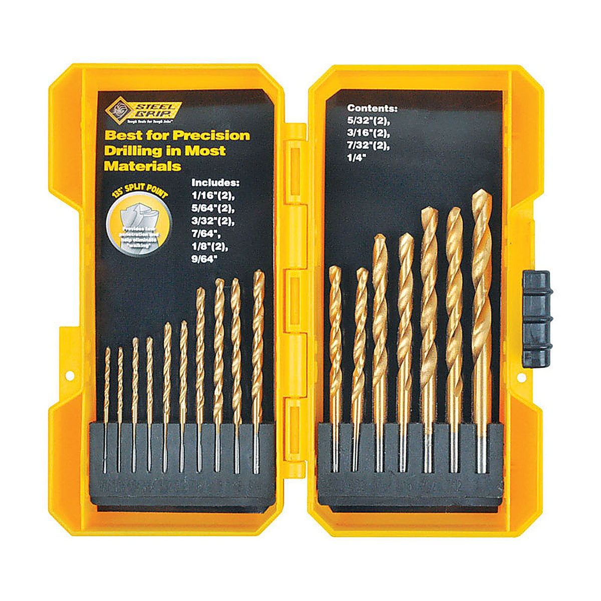 Steel Grip DR62435 Titanium Drill Bit Set 17/pc.