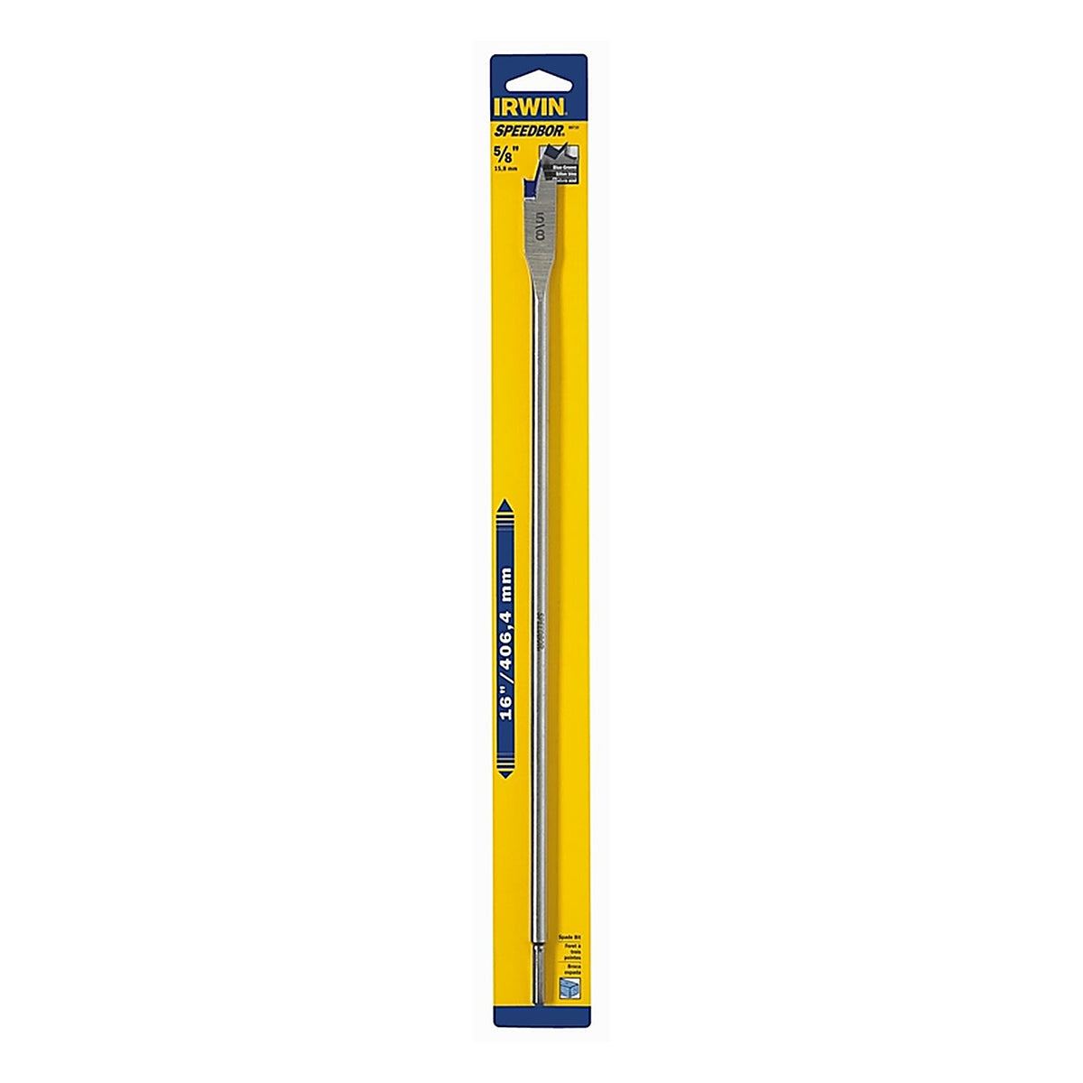 Irwin 88710 Speedbor 5/8 in. x 16 in. L Carbon Steel Wood Boring Bit 1/pc.