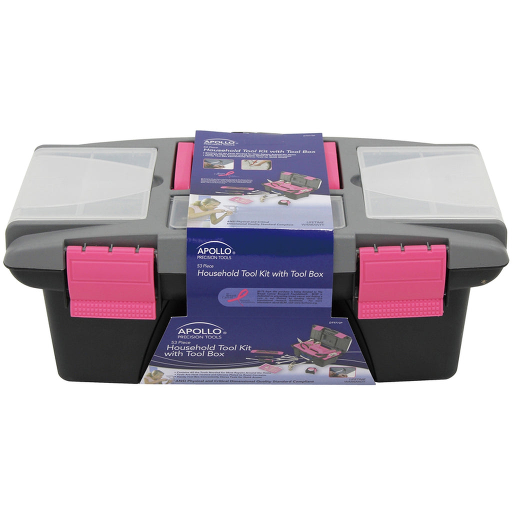 Apollo DT9773P Tool Set Pink 53/pc.