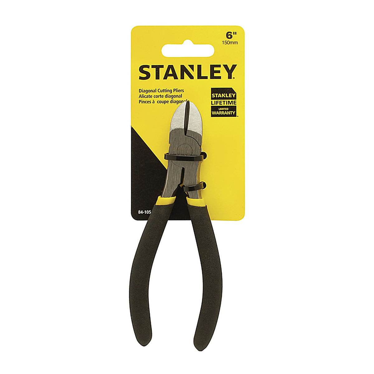 Stanley 84-105 6 in. Steel Fixed Joint Diagonal Pliers