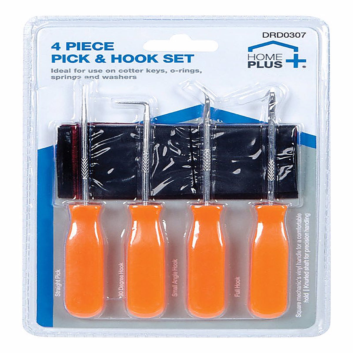 Home Plus DRD0307 5 in. L Hook and Pick Set 4 pc