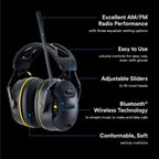 3M 90542-3DC WorkTunes 24 dB Soft Foam Bluetooth Ear Plugs/Ear Phones With Mic Black 1 pair
