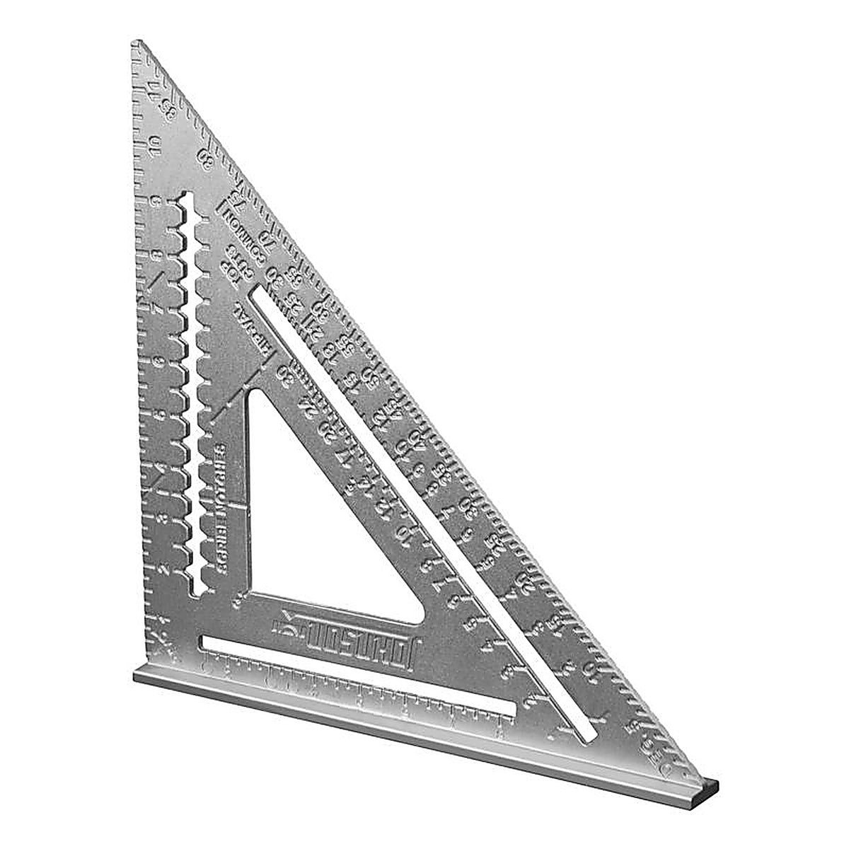 Johnson RAS-120 8-3/4 in. L x 17 in. H Aluminum Rafter Square Silver