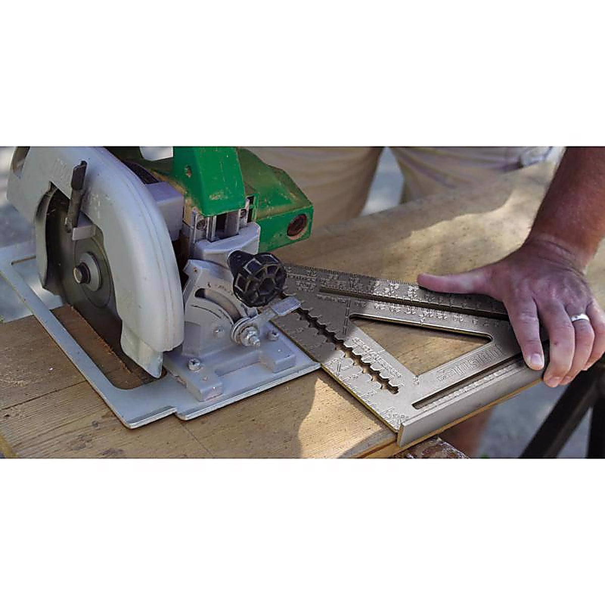 Johnson RAS-120 8-3/4 in. L x 17 in. H Aluminum Rafter Square Silver