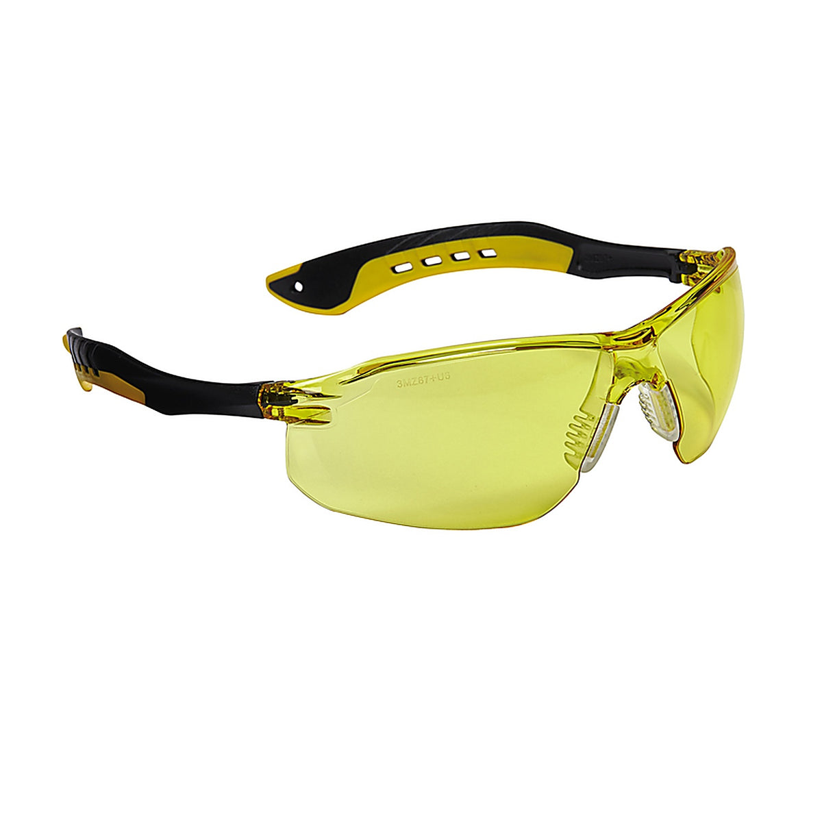 3M 47013H1-DC Safety Glasses Amber Lens Black/Yellow Frame 1 pc