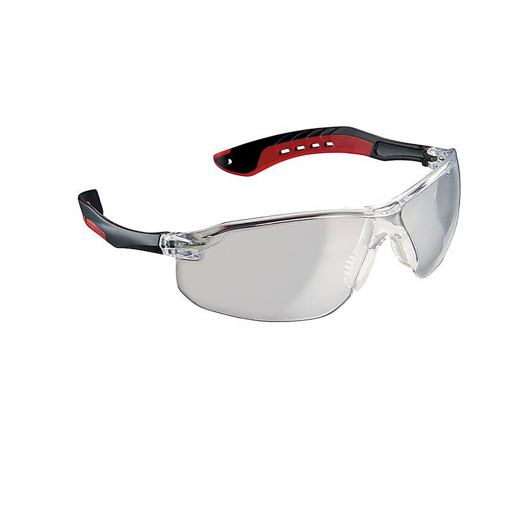 3M 47010H1-DC Safety Glasses Clear Lens Black/Red Frame 1 pc