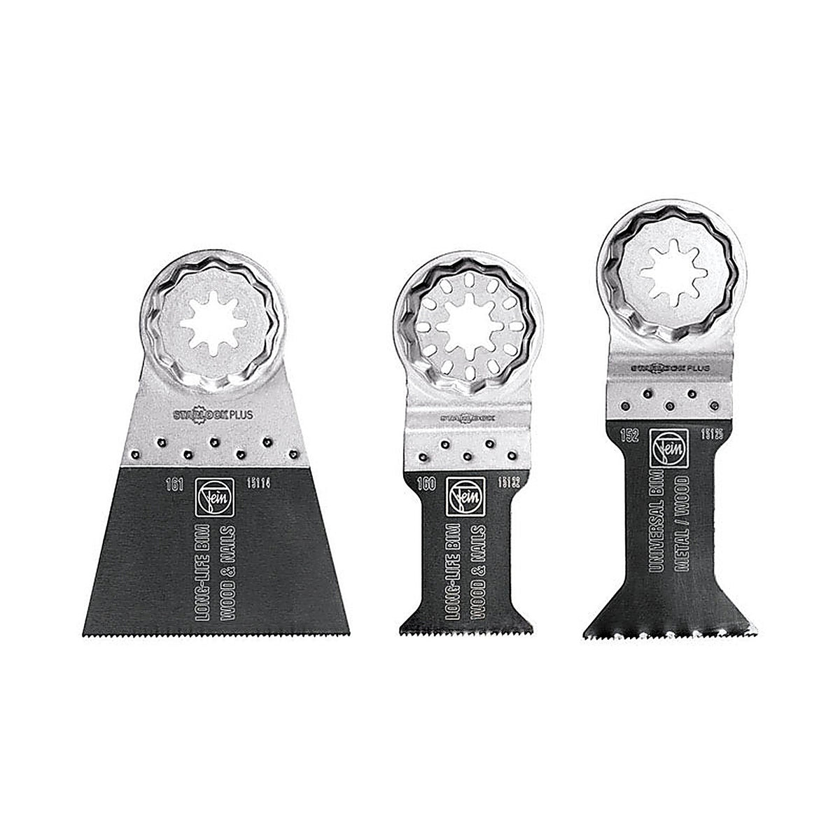 Fein 35222952090 Starlock/StarlockPlus Multimaster 1-3/8 1-3/4 2-9/16 in. x 3.8 in. L Bi-Metal E-Cut Saw Blade Set