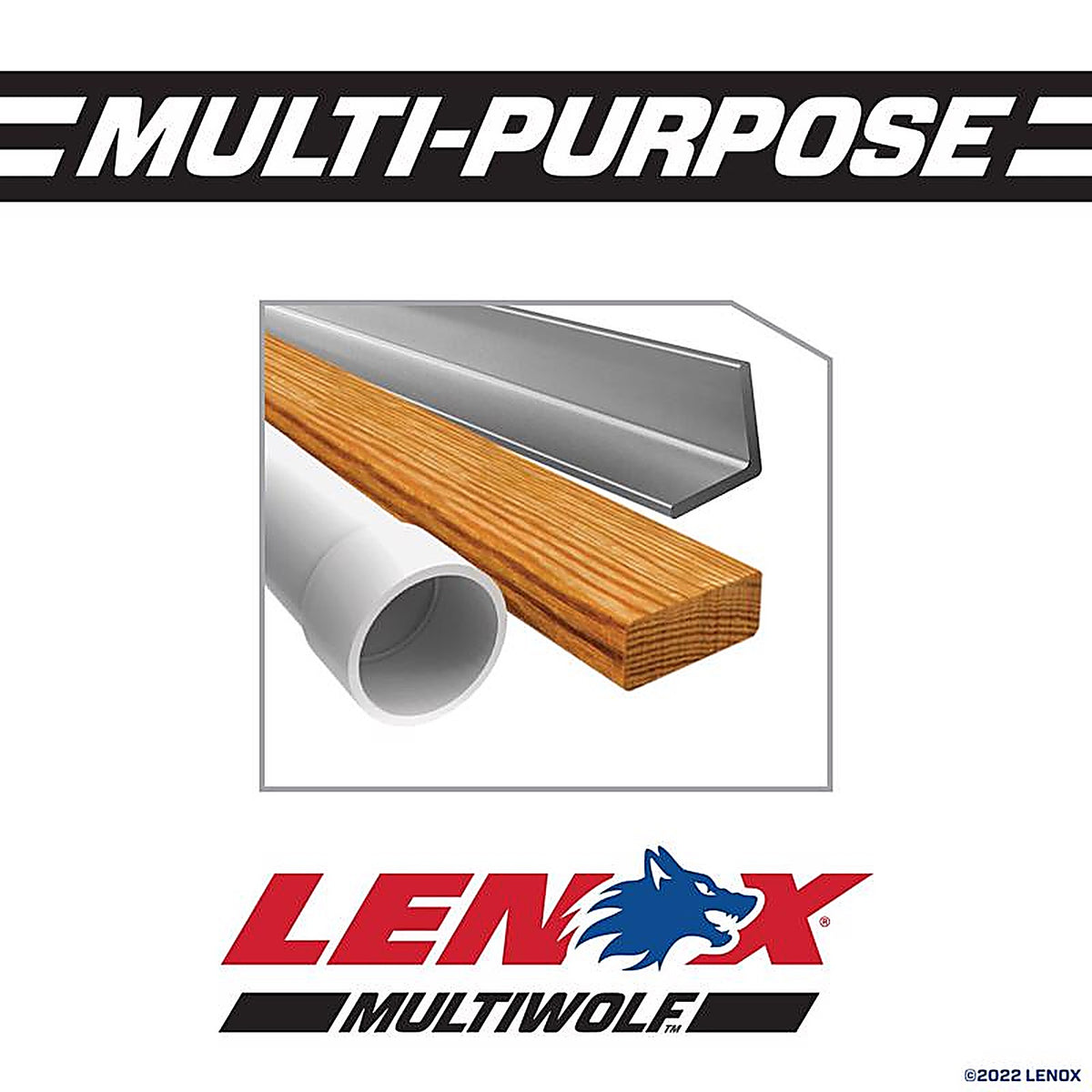 Lenox 22753OSB810R 8 in. Bi-Metal Reciprocating Saw Blade 10 TPI 1/Pack