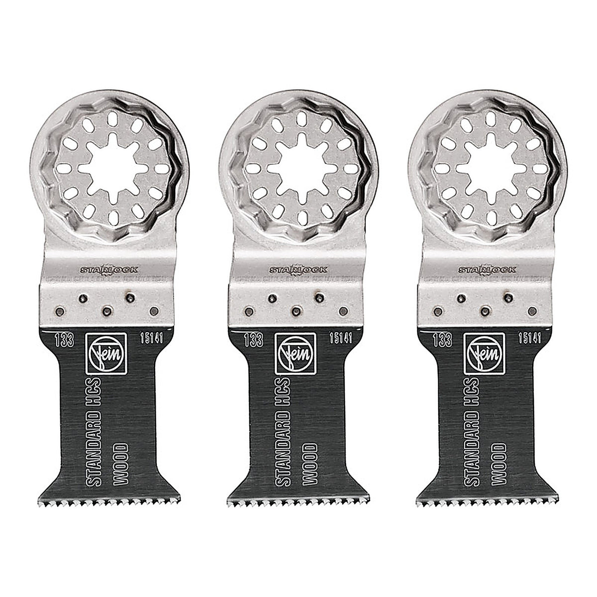 Fein 63502133270 Starlock Multimaster 1-3/8 in. x 1-3/8 in. L Steel E-Cut Saw Blade 3/Pack