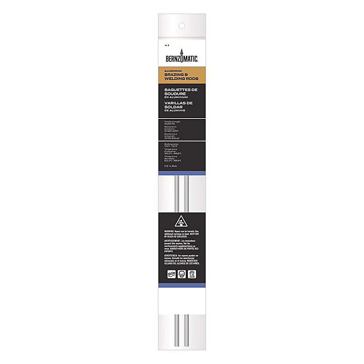 Bernzomatic 328636 1/5 in. D X 12 in. L Aluminum Welding Rods 2 pk