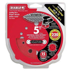 Diablo DCD050220H15G 5 in. Ceramic Blend Hook and Lock Sanding Disc 220 Grit Ultra Fine 15 pk