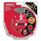 Diablo DCD050120H15G 5 in. Ceramic Blend Hook and Lock Sanding Disc 120 Grit Medium 15 pk