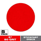 Diablo DCD050080P05G StickFast 5 in. Ceramic Blend Pressure Sensitive Adhesive Sanding Disc 80 Grit Coarse 5 pk