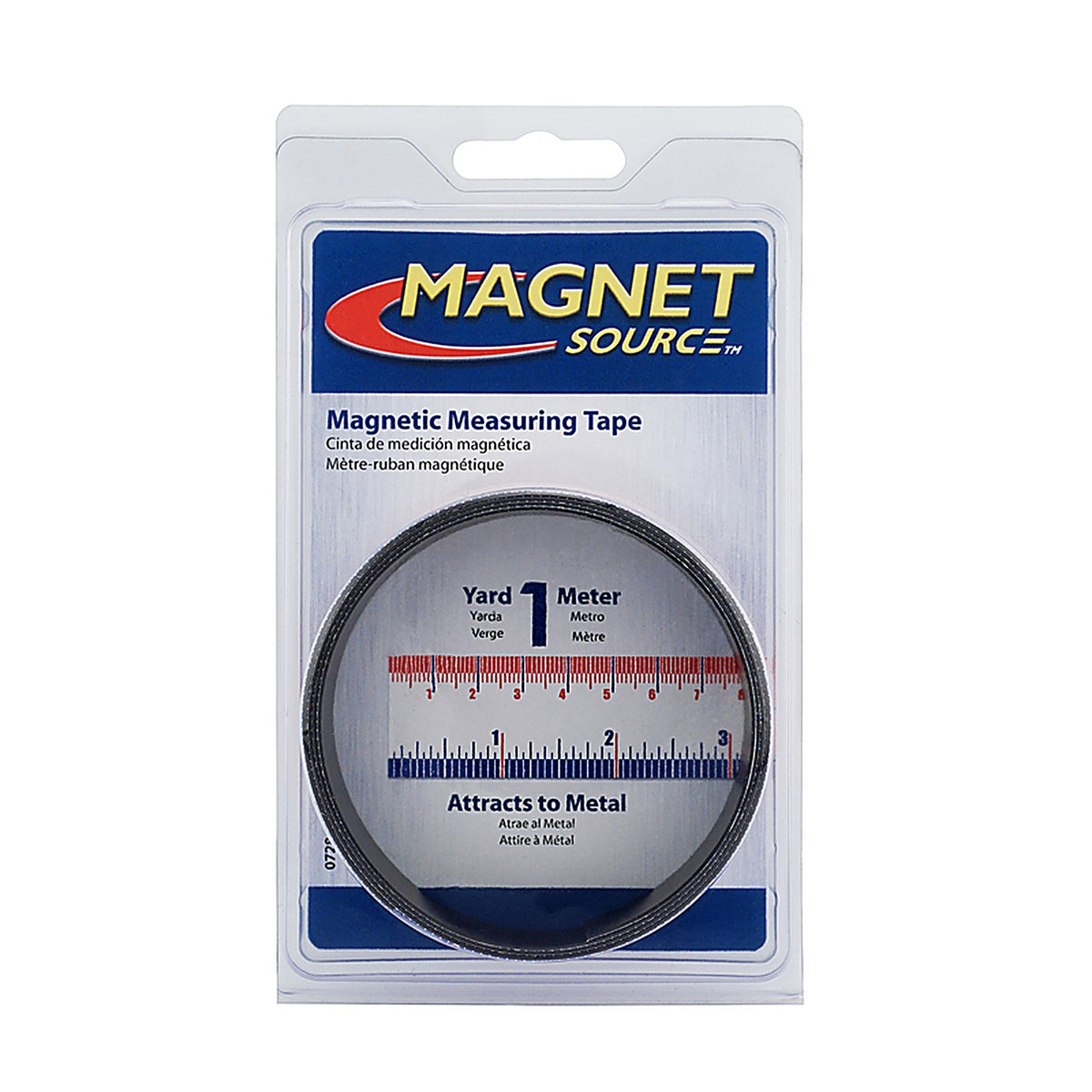 Magnet Source - 07286 - 39.375 In. L X 1 In. W Blue/Red/White Magnetic Measuring Tape 1 Piece