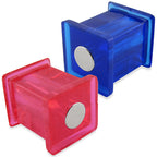 Magnet Source - 07511 - .625 In. L X .5 In. W Assorted Magnetic Push Pins 10 Piece