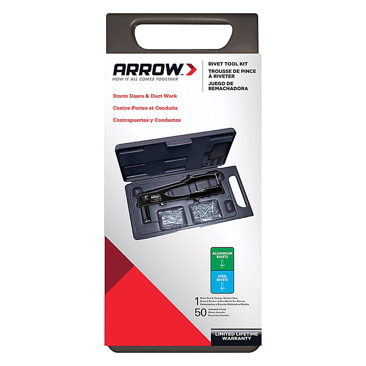 Arrow - RL100K - Steel Rivet Tool Kit Black 1 Piece