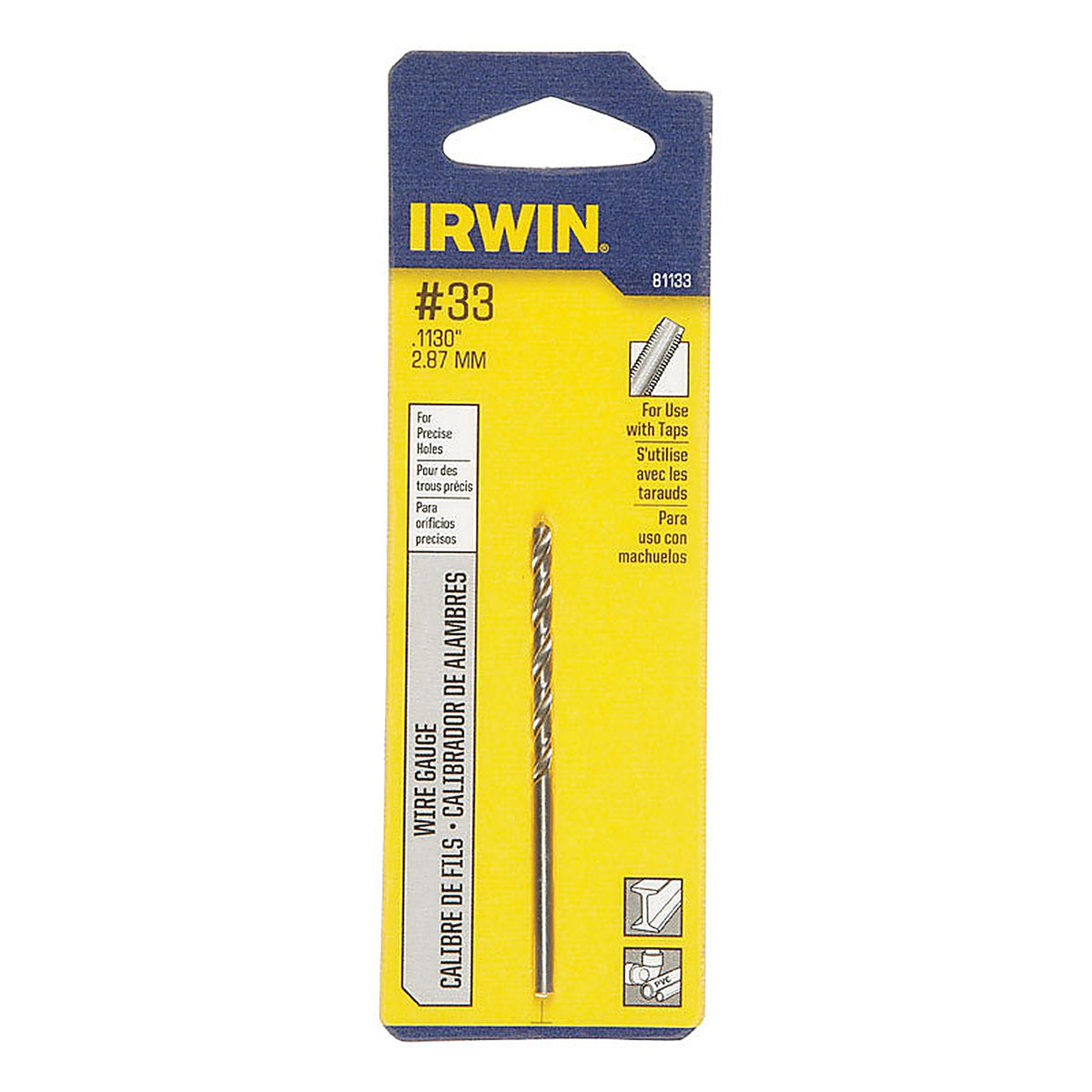 Irwin 81133 1-1/2 in. x 2-5/8 in. L High Speed Steel Wire Gauge Bit 1/pc.
