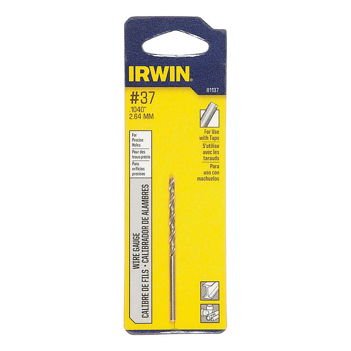 Irwin 81137 1-7/16 in. x 2-1/2 in. L High Speed Steel Wire Gauge Bit 1/pc.