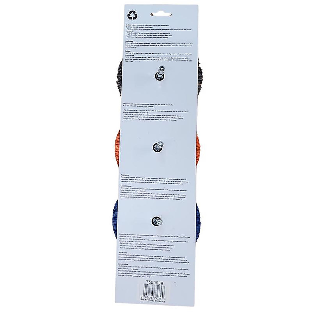 Dico - 7500039 - Nyalox 4 In. D X 1/4 In. Aluminum Oxide Wheel Brush Assortment Mandrel Mounted Wheel Brush Asso