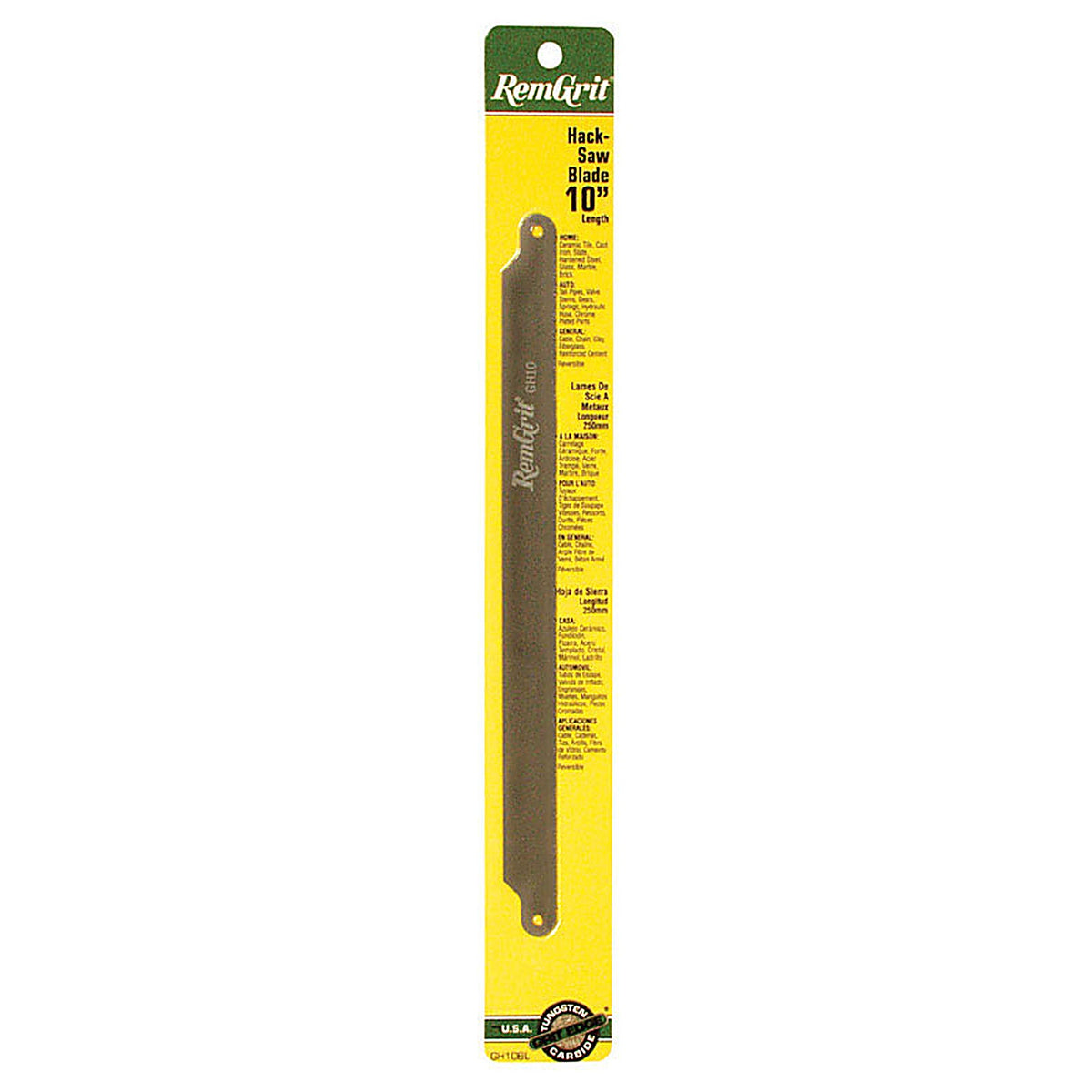 Remgrit - E0406161 - 10 In. Carbide Grit Hacksaw Blade 1 Pack