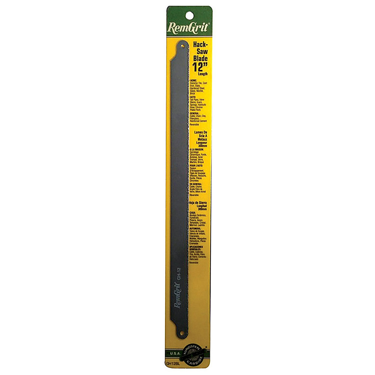 Remgrit - E0406160 - 12 In. Carbide Grit Hacksaw Blade 1 Pack