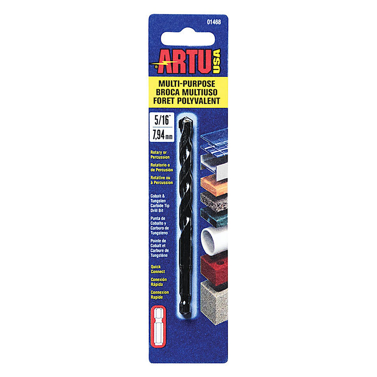Artu 1468 5/16 in. x 4-1/2 in. L Tungsten Carbide Tipped Drill Bit 1/pc.