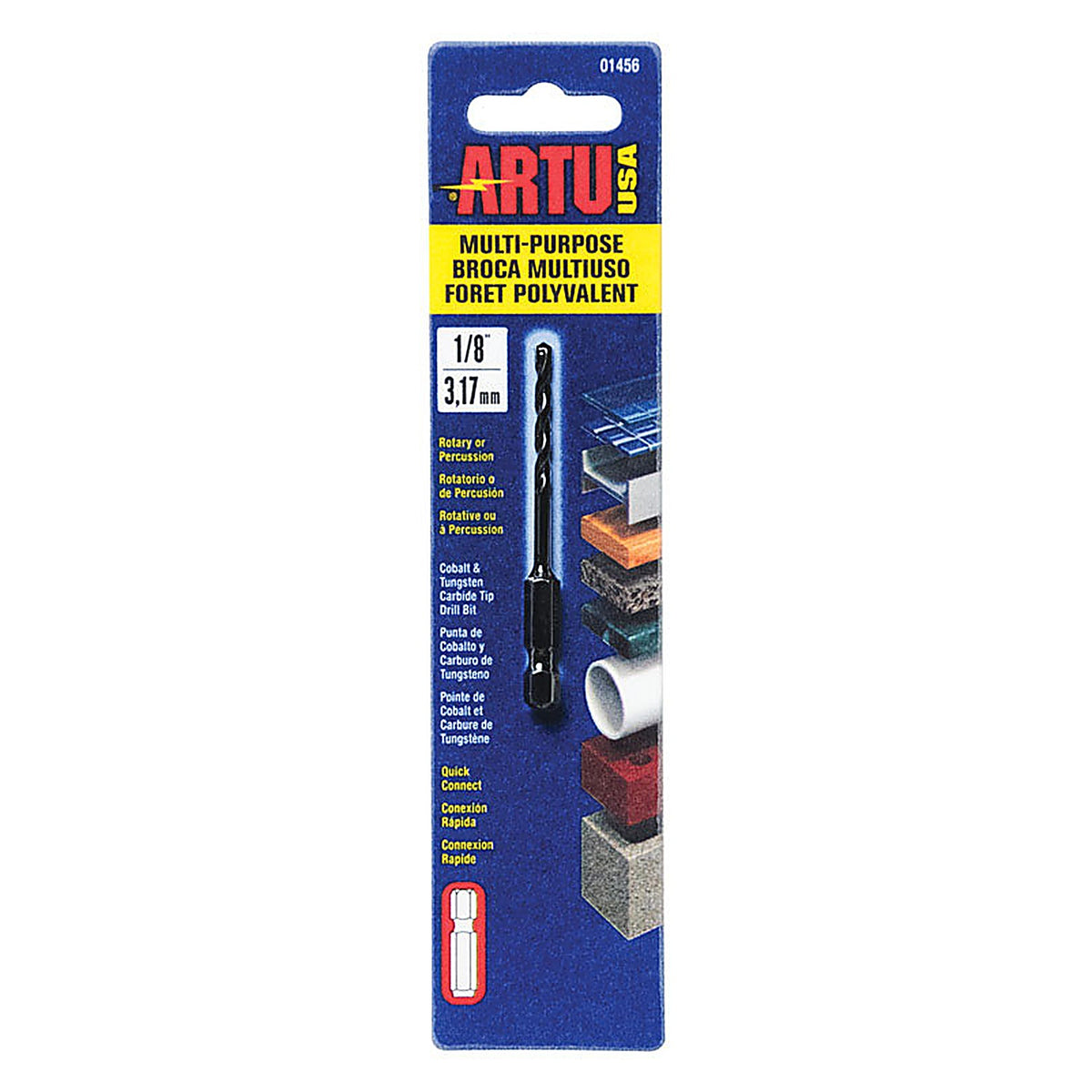Artu 1456 1/8 in. x 2-7/8 in. L Tungsten Carbide Tipped Drill Bit 1/pc.