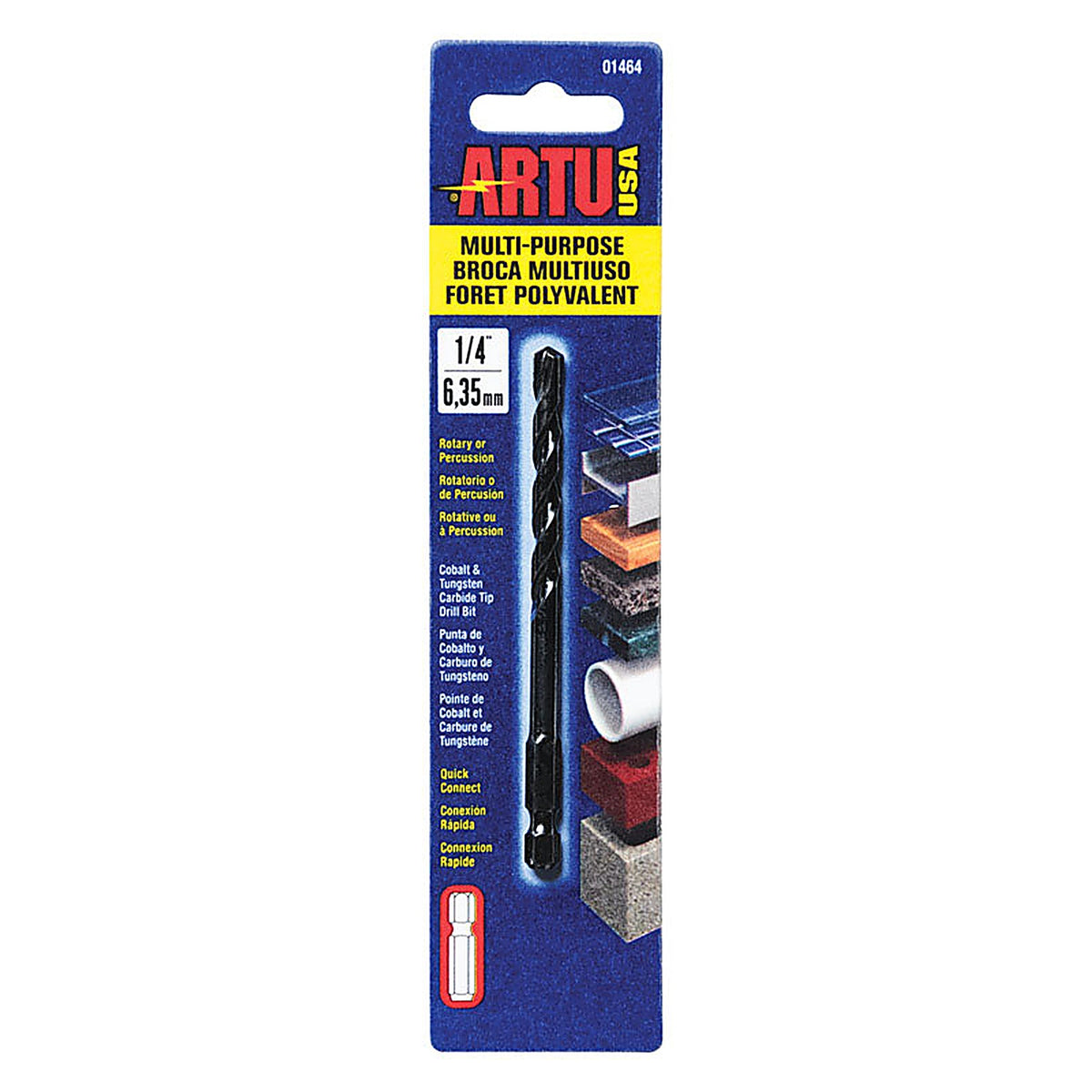 Artu 1464 1/4 in. x 4-1/8 in. L Carbide Tipped Drill Bit 1/pc.