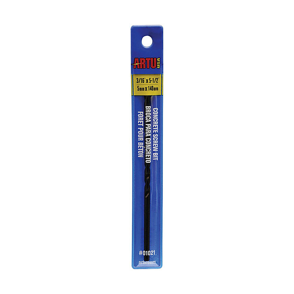 Artu 1021 3/16 in. x 5-1/2 in. L Tungsten Carbide Tipped Multi-Purpose Drill Bit 1/pc.