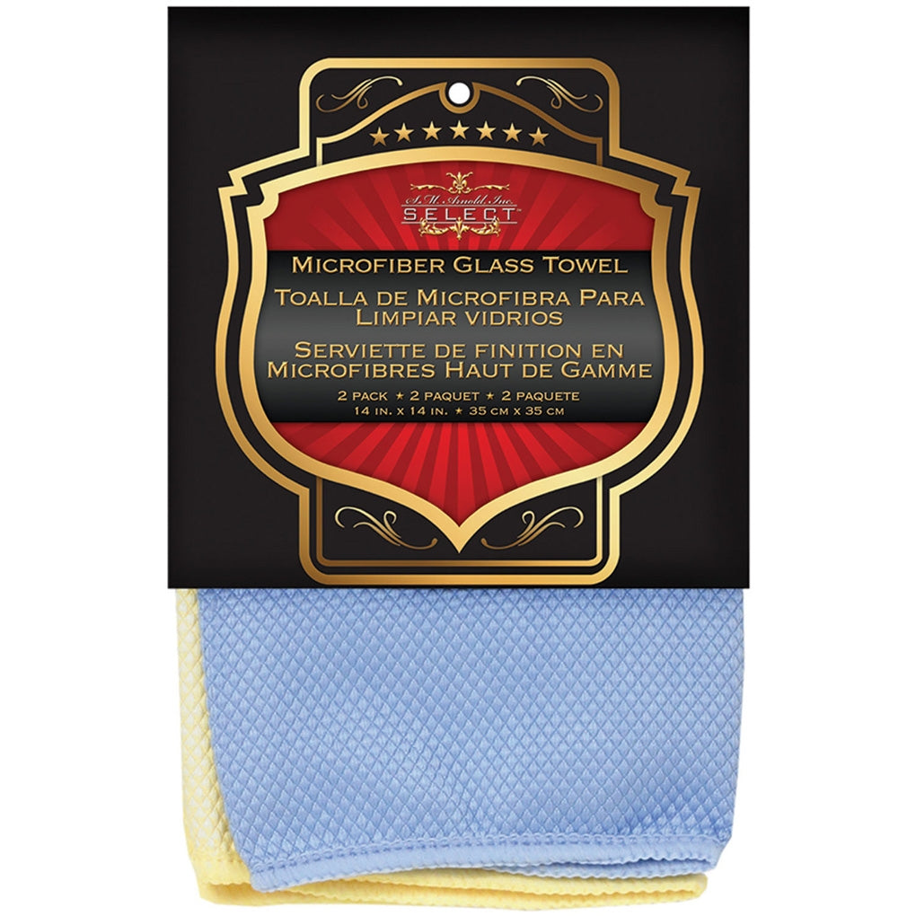 S.M. Arnold 25-862 Microfiber Glass Towel 2-Pk