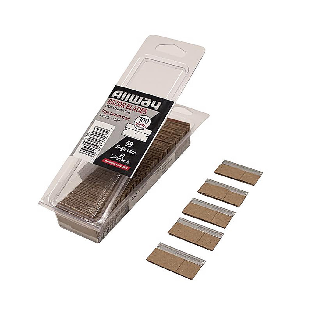 Allway - SEB100VP - Steel Single Edge Razor Blade 1-9/16 In. L 100 Pack