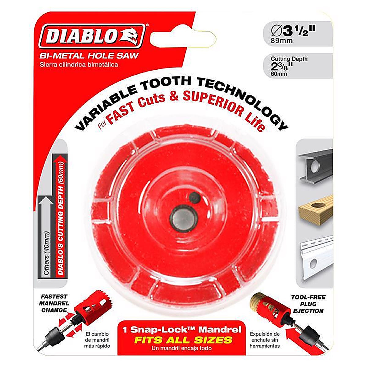 Diablo DHS3250 3-1/4 in. Bi-Metal Hole Saw 1 pc