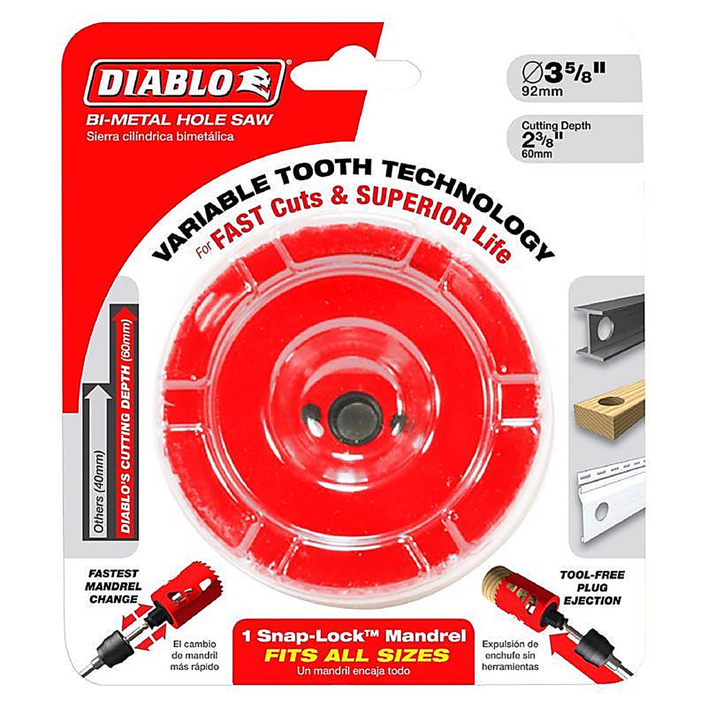 Diablo DHS3500 3-1/2 in. Bi-Metal Hole Saw 1 pc