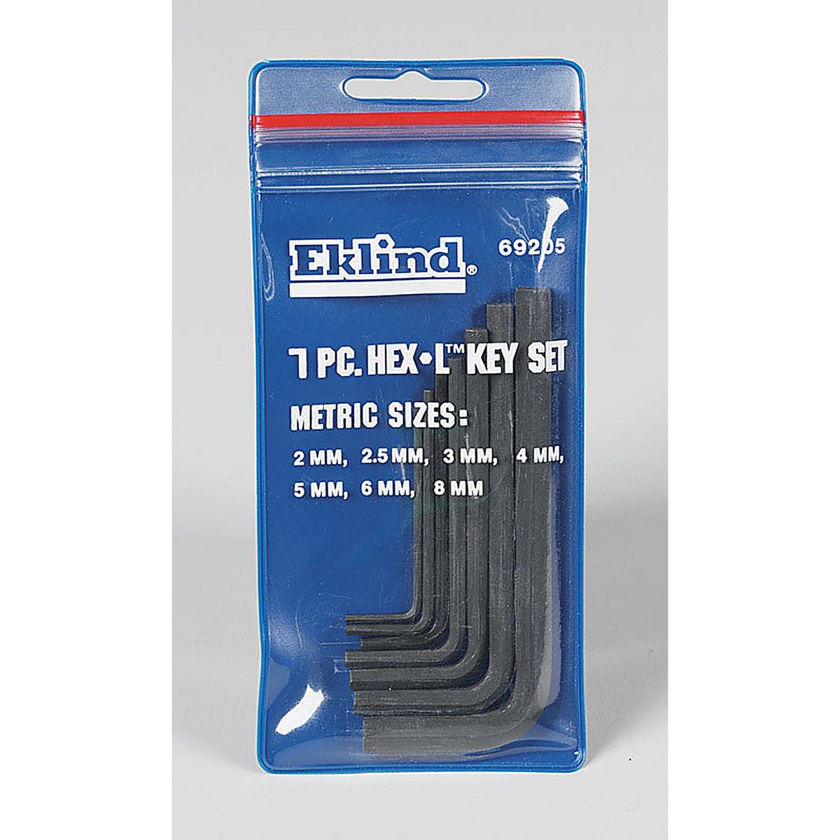 Eklind Tool 69205 Hex-L 2-8mm Metric Short Arm Hex L-Key Set Multi-Size in. 7/pc.