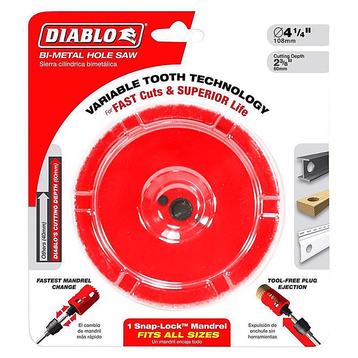Diablo DHS4125 4-1/8 in. Bi-Metal Hole Saw 1 pc