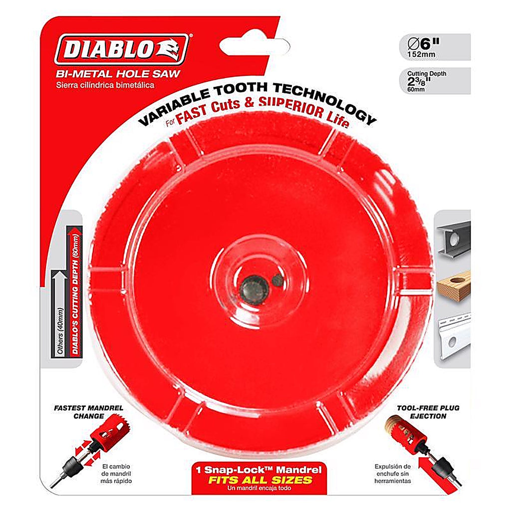 Diablo DHS5000 5 in. Bi-Metal Hole Saw 1 pc