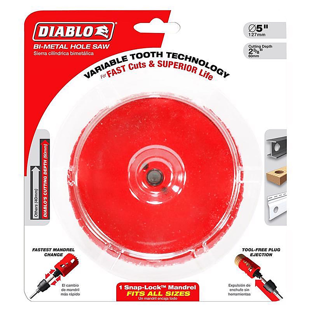 Diablo DHS4750 4-3/4 in. Bi-Metal Hole Saw 1 pc