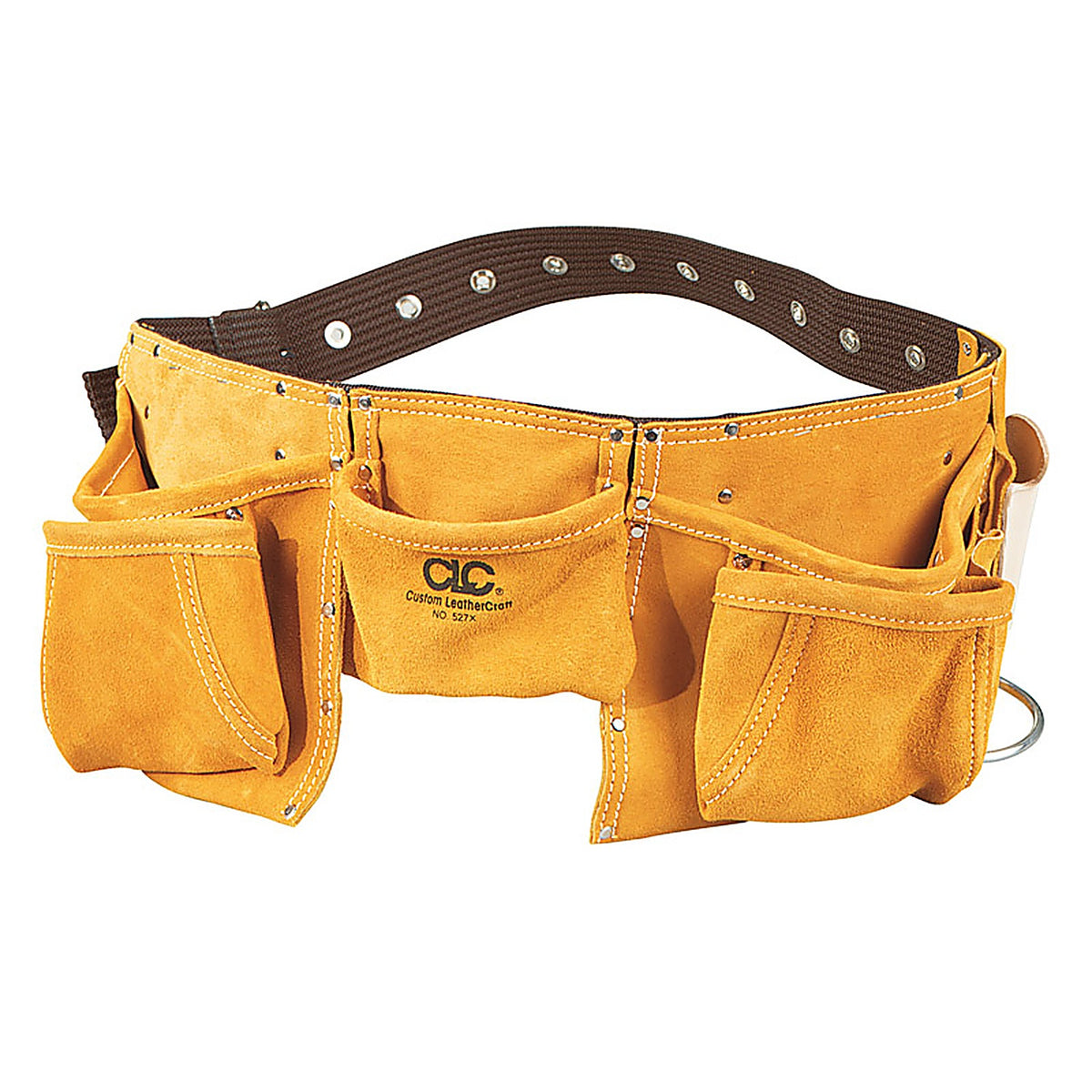 CLC 527X Heavy Duty 12 pocket Leather/Suede Work Apron Brown 1 pk