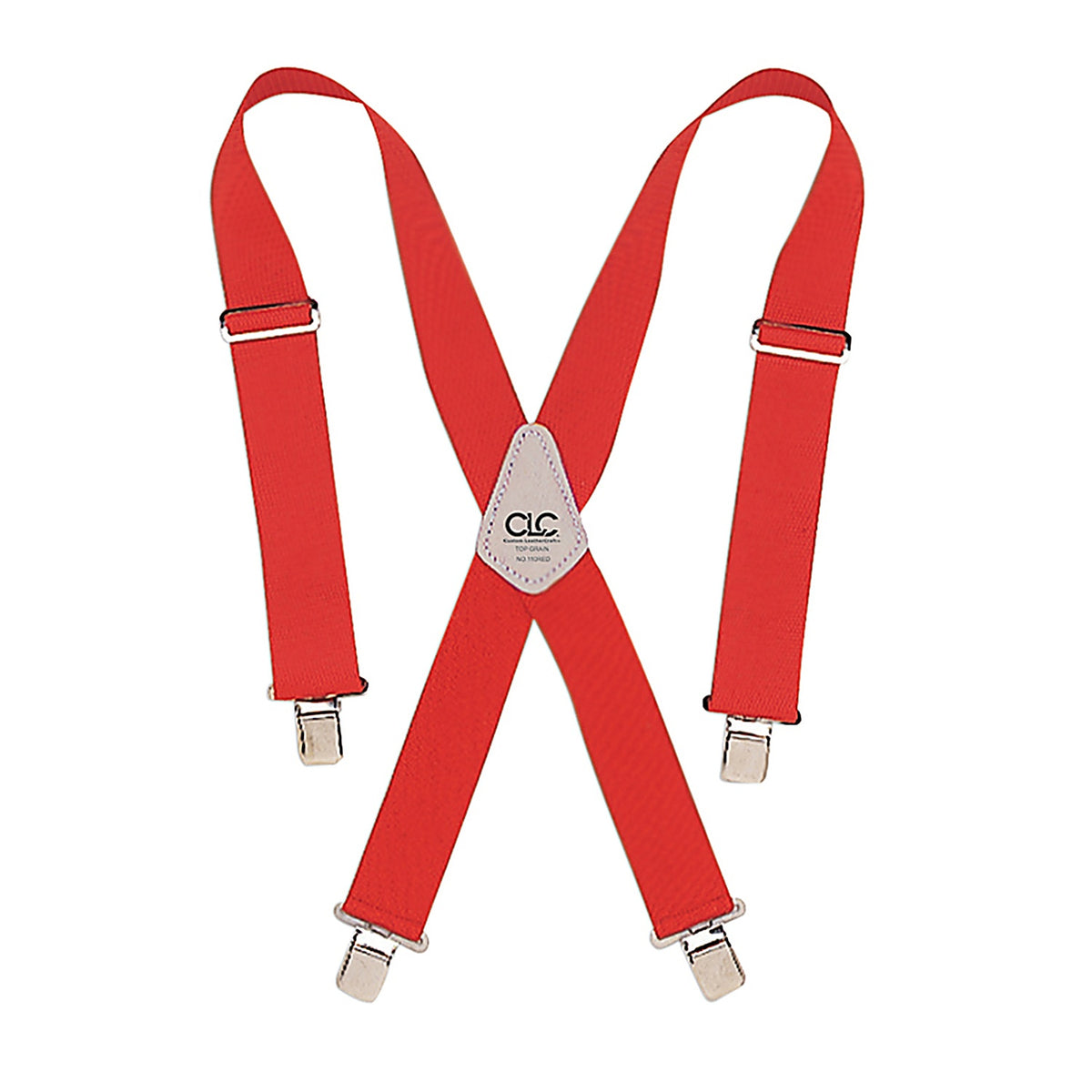 CLC - 110RED - 4 In. L X 2 In. W Nylon Suspenders Red 1 Pair