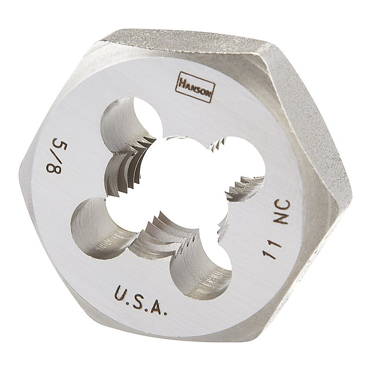 Irwin 6852 Hanson High Carbon Steel SAE Hexagon Die 5/8 in.-11NC 1/pc.