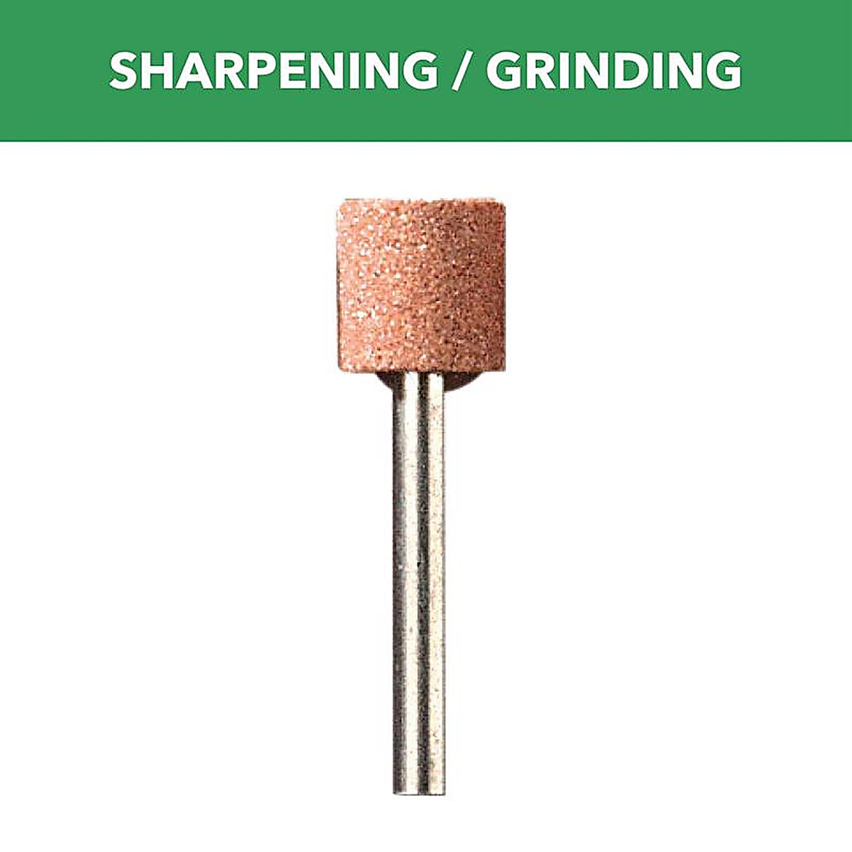 Dremel - 8175 - 3/8 In. D X 3/8 In. L Aluminum Oxide Grinding Stone Cylinder 35000 Rpm 1 Piece