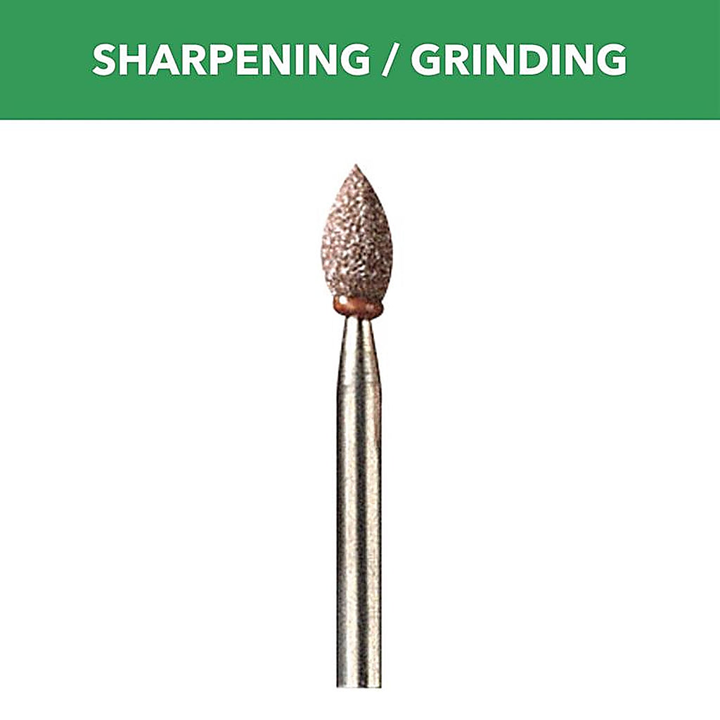 Dremel - 945 - 3/16 In. D X 3/16 In. L Aluminum Oxide Grinding Stone Conical 35000 Rpm 1 Piece