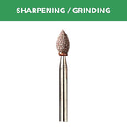 Dremel - 945 - 3/16 In. D X 3/16 In. L Aluminum Oxide Grinding Stone Conical 35000 Rpm 1 Piece
