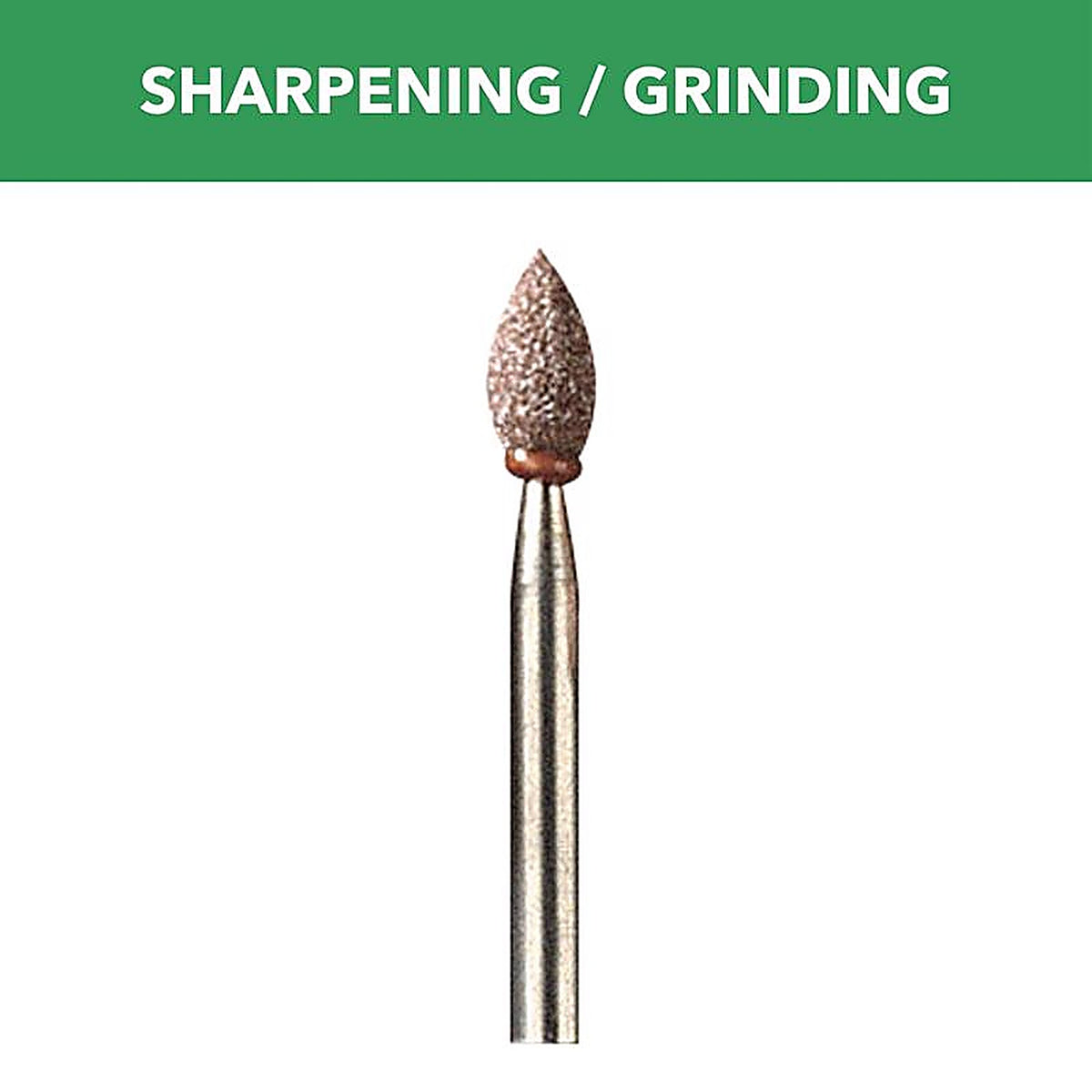 Dremel - 945 - 3/16 In. D X 3/16 In. L Aluminum Oxide Grinding Stone Conical 35000 Rpm 1 Piece